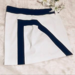 Black and White Mini Skirt